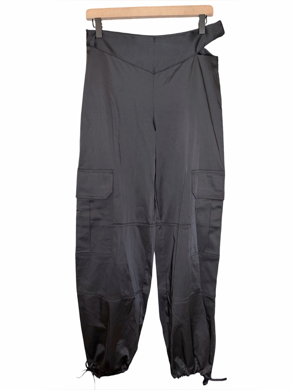 Zara Satin Cargo Jogger - Size Small